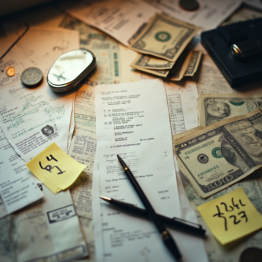 Disorganized household budget before applying tracking methods