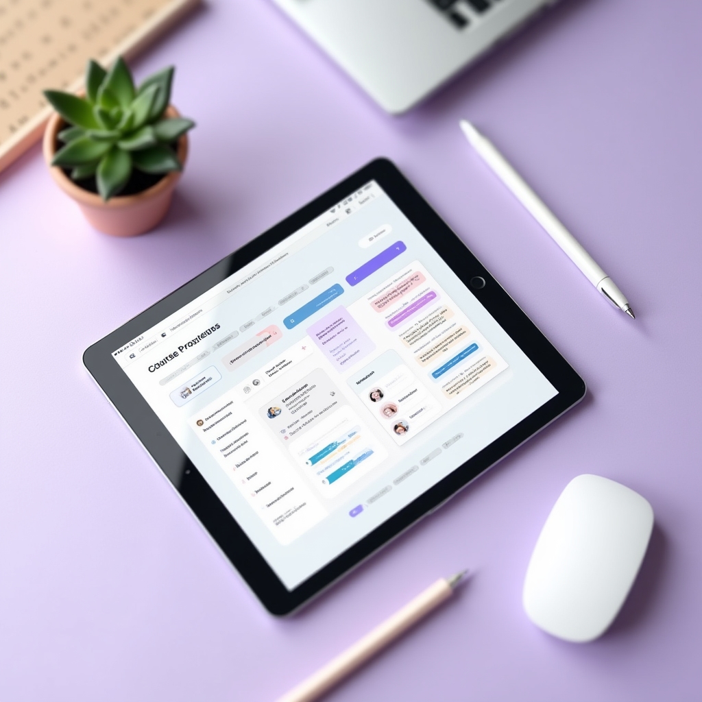 Household budgeting microcourse interface